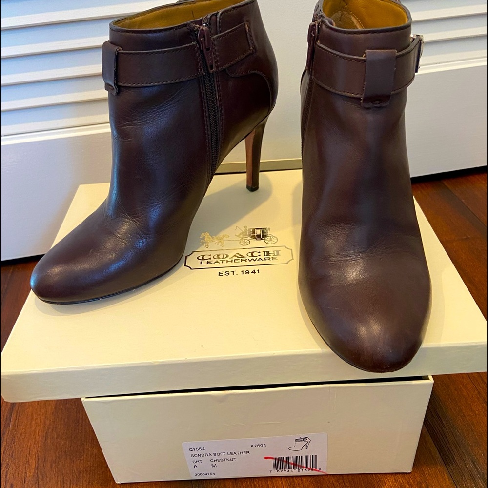 Coach heeled bootie